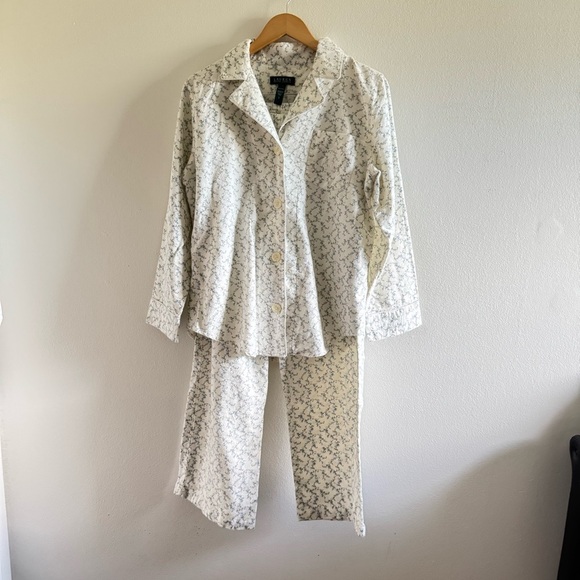 Ralph Lauren Other - Ralph Lauren Lauren Floral Flannel Pajama Set Size Large